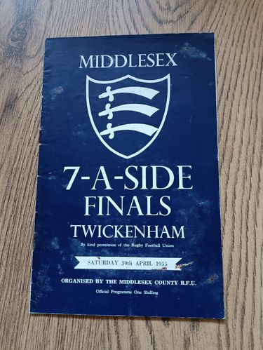 Middlesex Sevens 1955 Rugby Programme