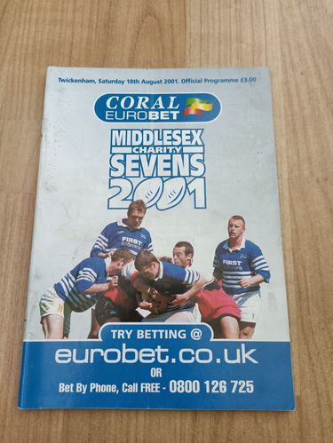 Middlesex Sevens Aug 2001 Rugby Programme