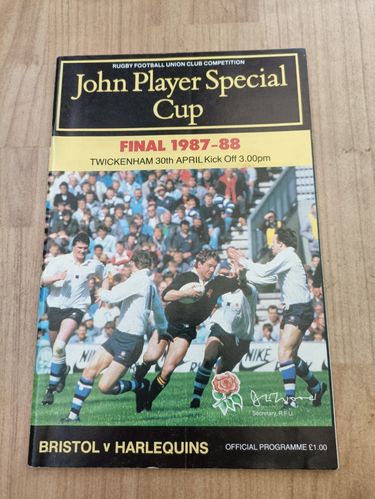 Bristol v Harlequins 1988 John Player Cup Final