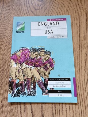 England v USA Rugby World Cup 1991