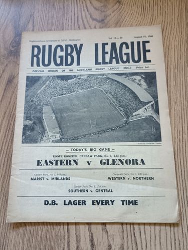 ' Rugby League ' Vol 12 No 23 Aug 1960 Auckland Magazine
