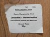 Lancashire v Gloucestershire 1974 County Championship Final Used Rugby Ticket
