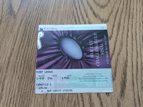 Bradford v St Helens 1997 Challenge Cup Final Used Rugby League Ticket