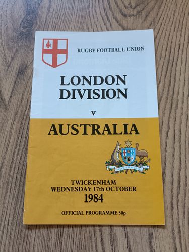 London Division v Australia 1984