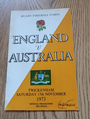 England v Australia Nov 1973