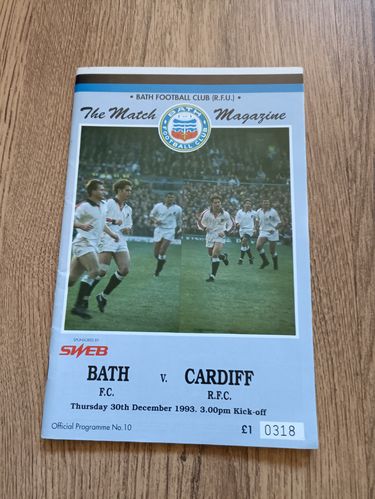 Bath v Cardiff 1993