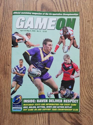 ' Game On ' Issue 13 May 2009 Rugby League Magazine