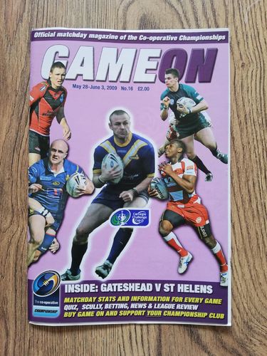 ' Game On ' Issue 16 June 2009 Rugby League Magazine