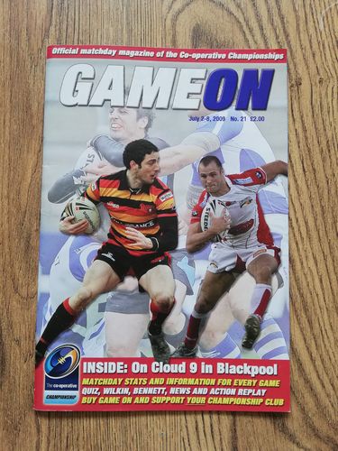 ' Game On ' Issue 21 July 2009 Rugby League Magazine