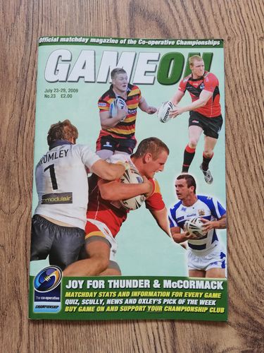 ' Game On ' Issue 23 July 2009 Rugby League Magazine
