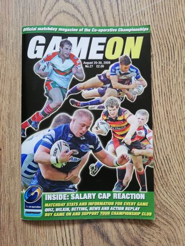 ' Game On ' Issue 27 August 2009 Rugby League Magazine