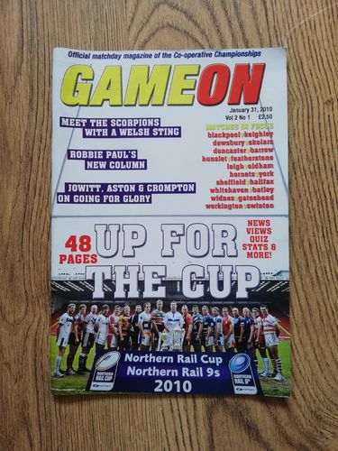 ' Game On ' Volume 2 Issue 1 Jan 2010 Rugby League Magazine