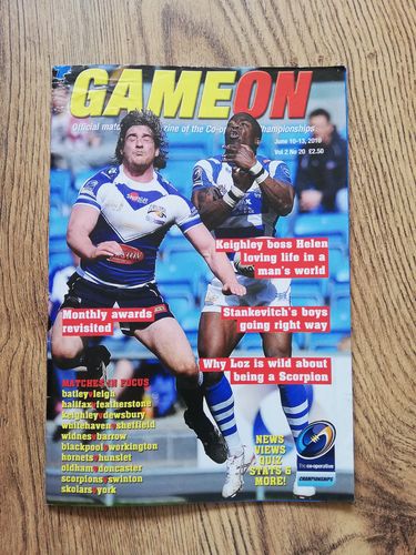 ' Game On ' Volume 2 Issue 20 June 2010 Rugby League Magazine