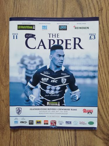 Featherstone Rovers v Dewsbury May 2017 Rugby League Programme