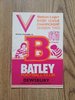 Batley v Dewsbury Dec 1982 Rugby League Programme