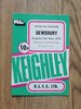 Keighley v Dewsbury Sept 1978 BBC2 Floodlit Trophy Rugby League Programme