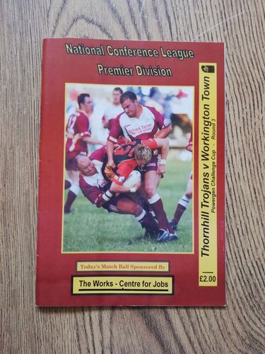 Thornhill Trojans v Workington Town 2006 Challenge Cup Rugby League Programme