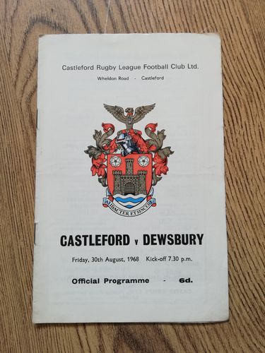 Castleford v Dewsbury Aug 1968