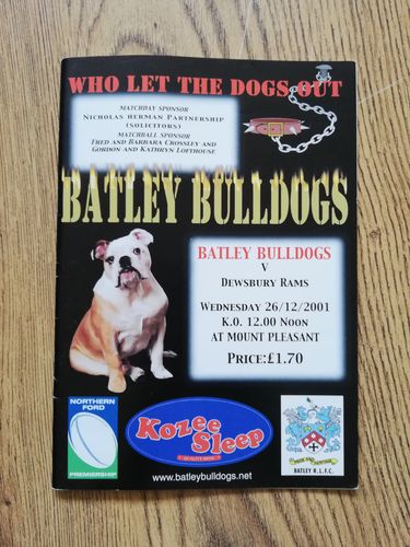 Batley v Dewsbury Dec 2001