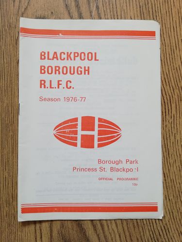 Blackpool Borough v Dewsbury March 1977