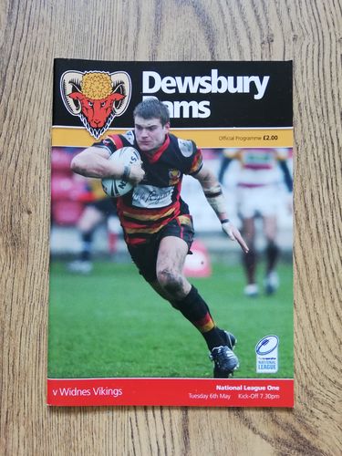 Dewsbury v Widnes May 2008 Rugby League Programme