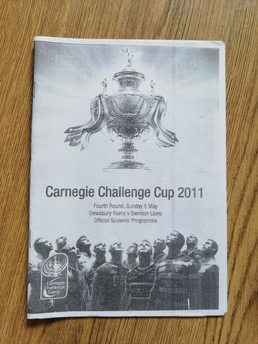 Dewsbury v Swinton May 2011 Challenge Cup Rugby League Programme