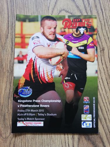 Dewsbury v Featherstone March 2015 Rugby League Programme
