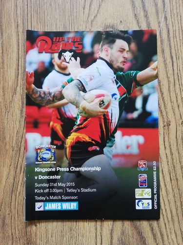 Dewsbury v Doncaster May 2015 Rugby League Programme