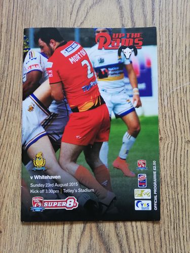 Dewsbury v Whitehaven Aug 2015 Rugby League Programme