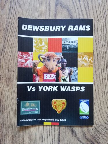 Dewsbury v York March 2002 Rugby League Programme