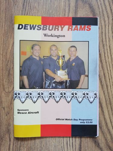 Dewsbury v Workington Sept 2002 Rugby League Programme