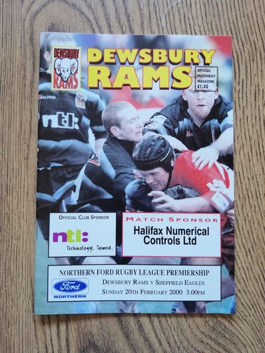 Dewsbury v Sheffield Feb 2000 Rugby League Programme