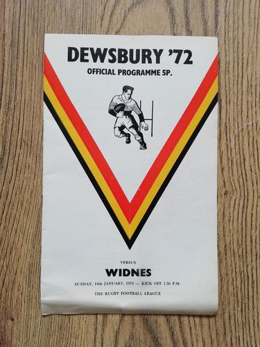 Dewsbury v Widnes Jan 1973