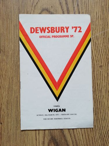 Dewsbury v Wigan March 1973