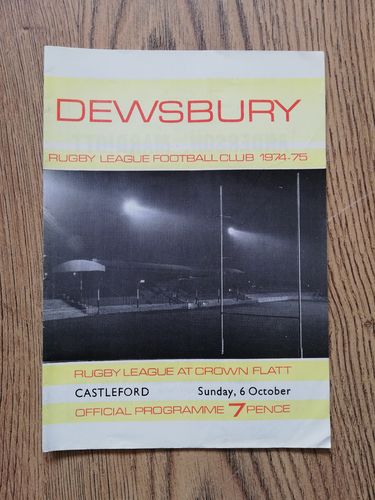 Dewsbury v Castleford Oct 1974