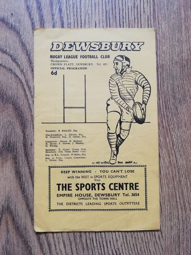 Dewsbury v Featherstone Oct 1964