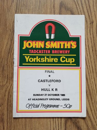 Castleford v Hull KR Oct 1985 Yorkshire Cup Final