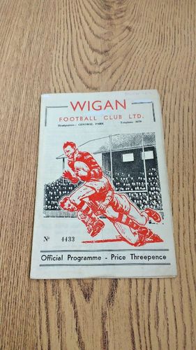 Wigan v Halifax Dec 1958 Rugby League Programme