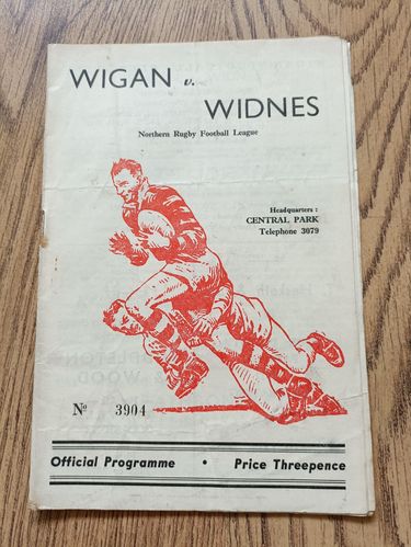 Wigan v Widnes Aug 1959