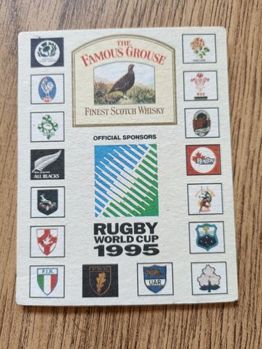 Famous Grouse 1995 Rugby World Cup Beermat - No 10 Argentina