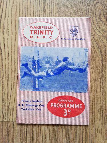 Wakefield Trinity v Doncaster Jan 1961