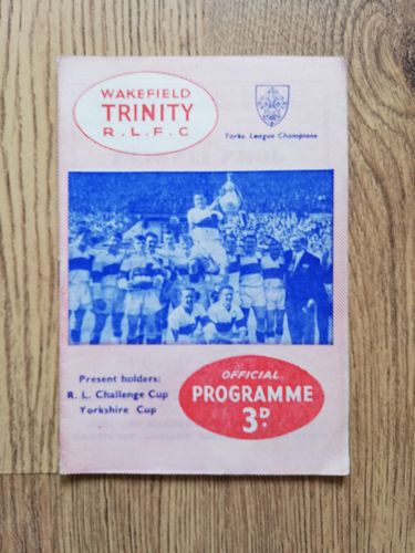 Wakefield Trinity v Dewsbury March 1961