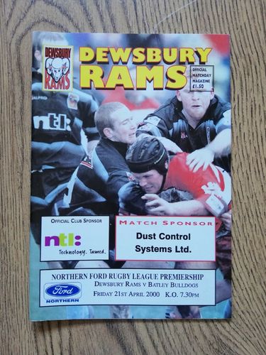 Dewsbury v Batley April 2000 Rugby League Programme