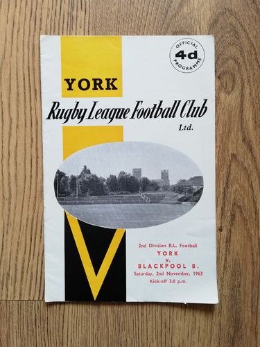 York v Blackpool Borough Nov 1963