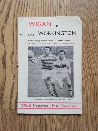 Wigan v Workington Nov 1963