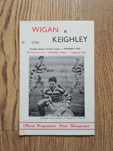 Wigan v Keighley Dec 1963 Rugby League Programme