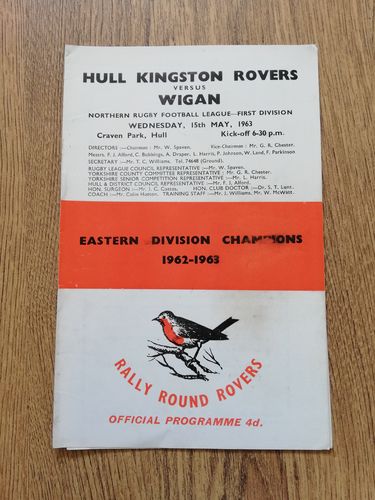 Hull KR v Wigan May 1963