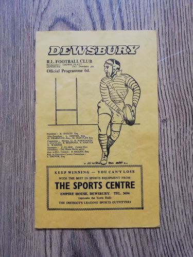 Dewsbury v Featherstone Nov 1966