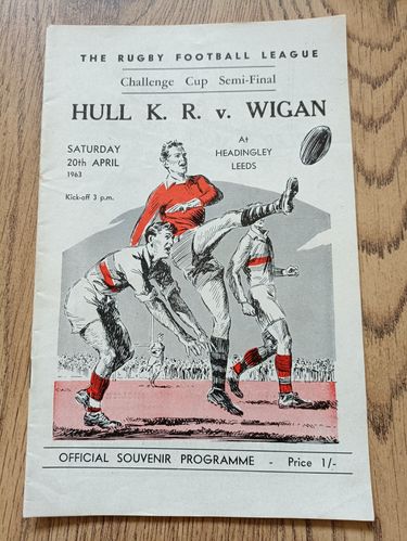 Hull KR v Wigan 1963 Challenge Cup Semi-Final Rugby League Programme