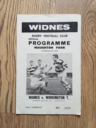 Widnes v Workington April 1963